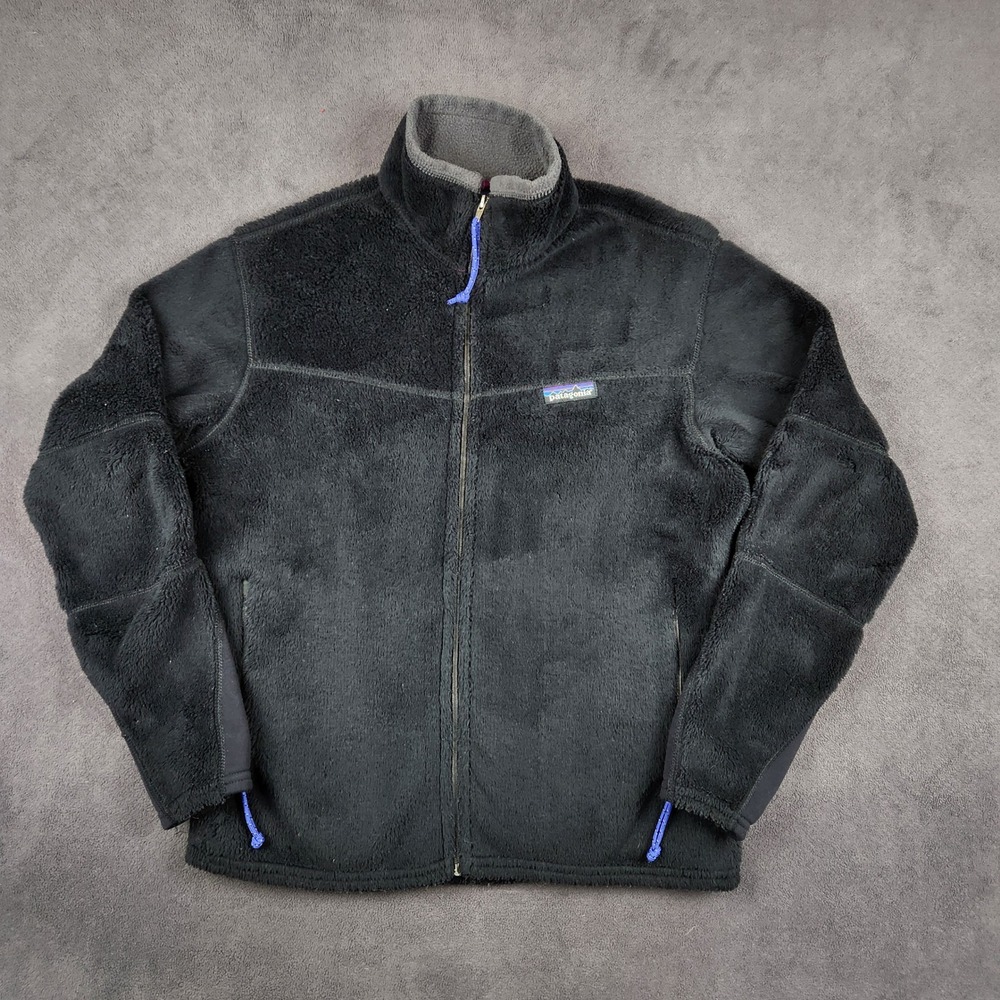 Vintage Patagonia R2 Regulator Jacket Womens Medium Black‎ Fleece 25140 USA Made